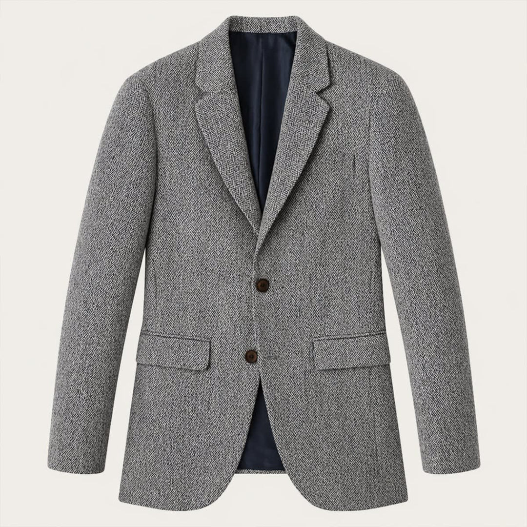 Harold | Refined Herringbone Wool Blazer Tailored