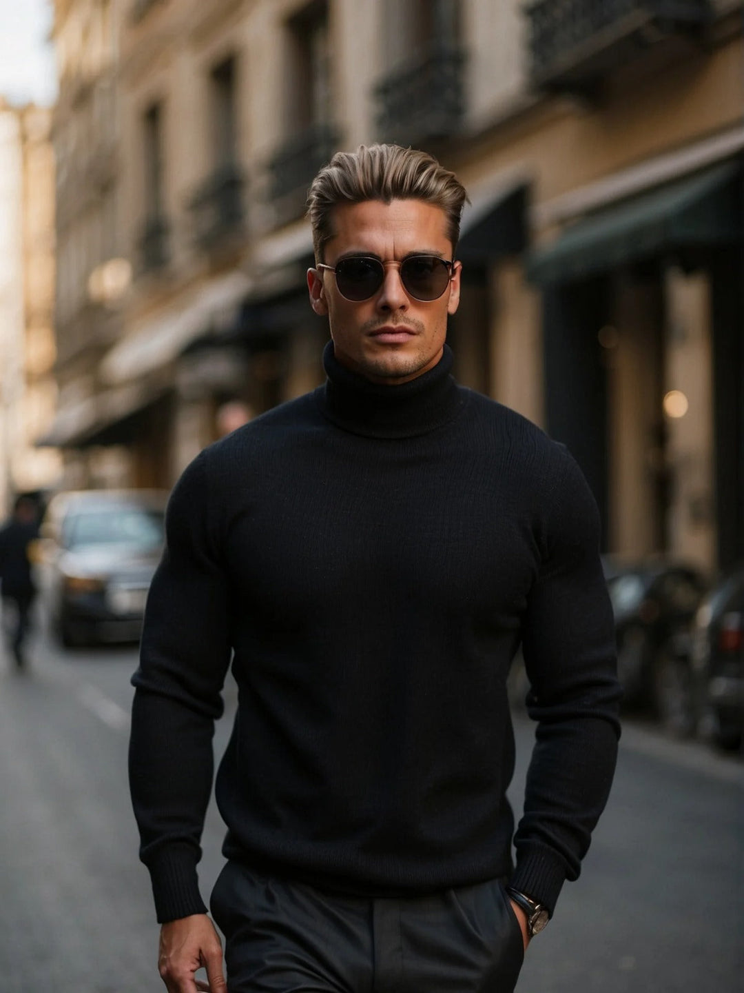 Callan | Sharp Slim-Fit Turtleneck Sweater for Men