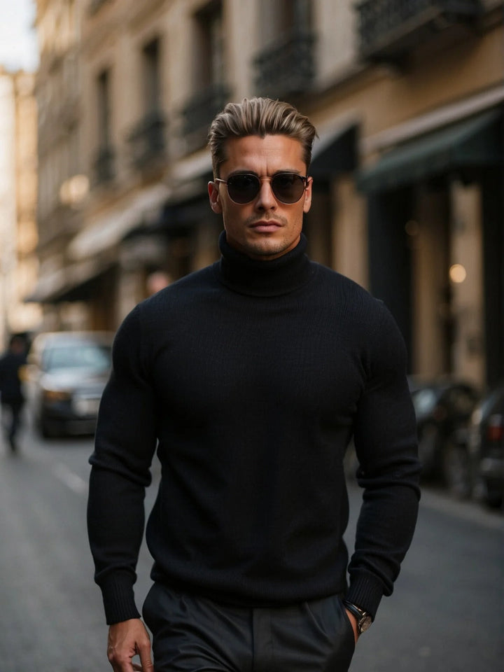 Callan | Sharp Slim-Fit Turtleneck Sweater for Men