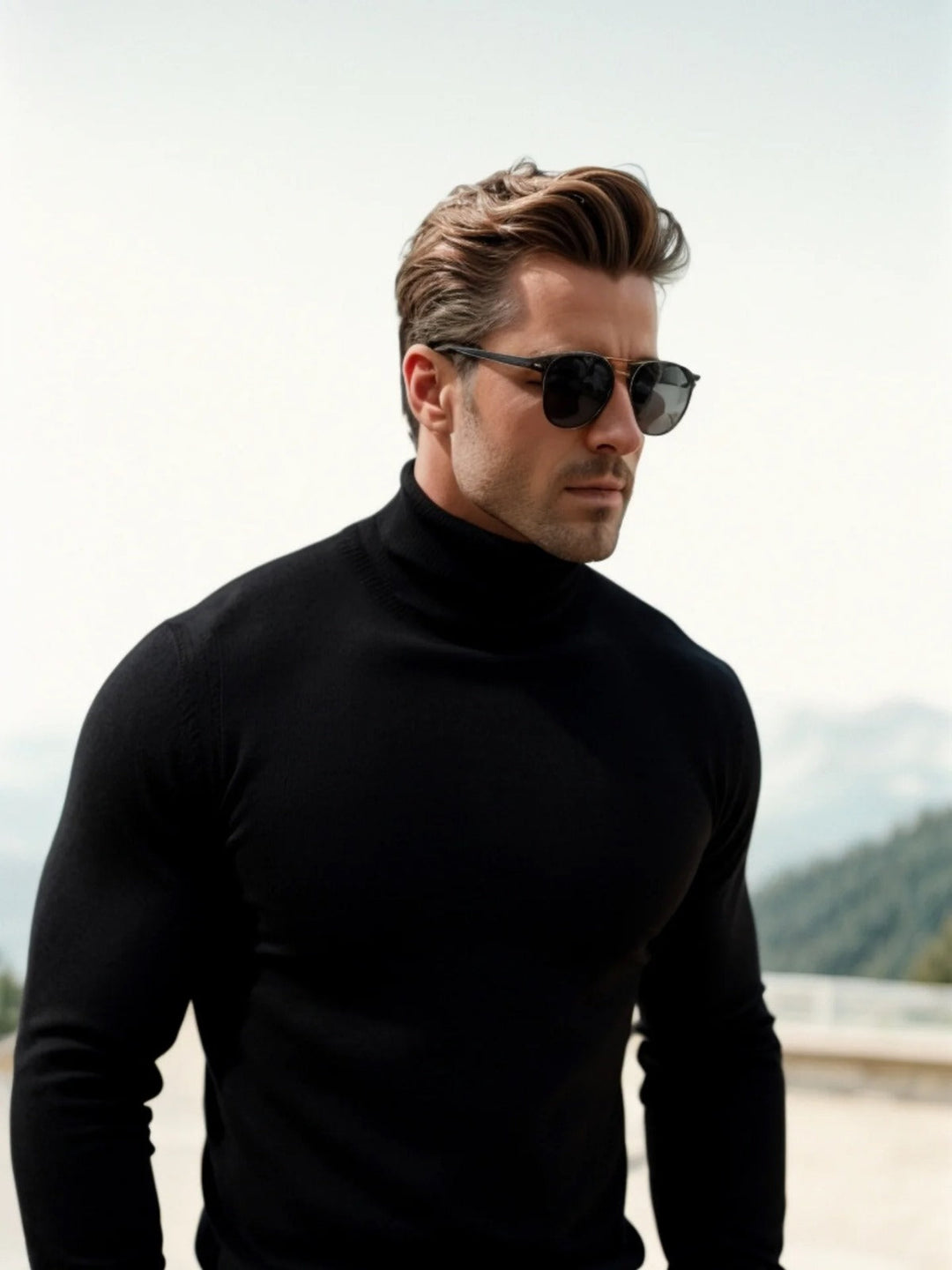Callan | Sharp Slim-Fit Turtleneck Sweater for Men
