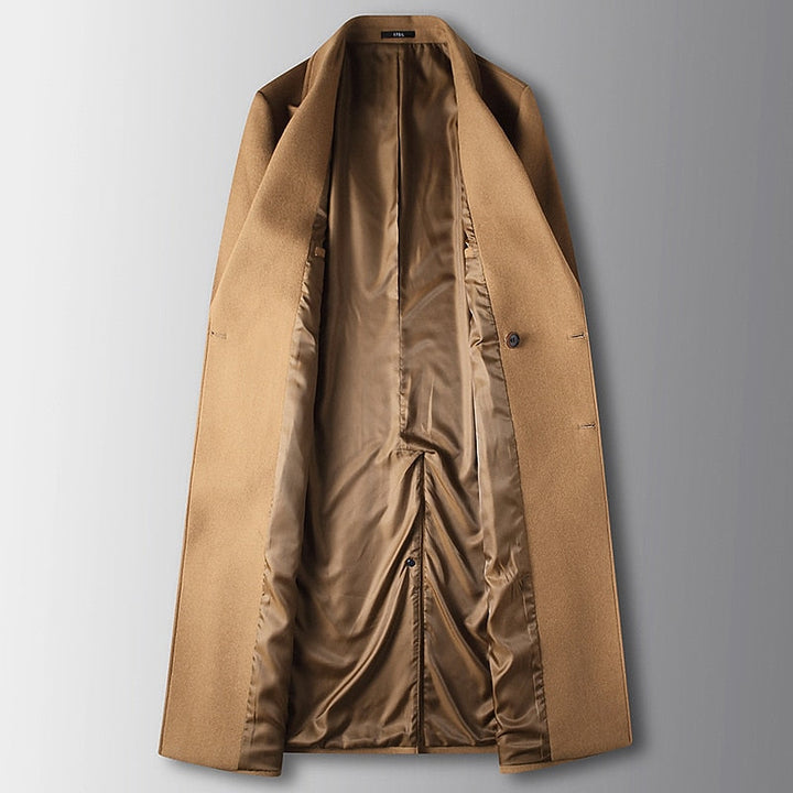 Bertrand | Refined Double-Breasted Camel Overcoat