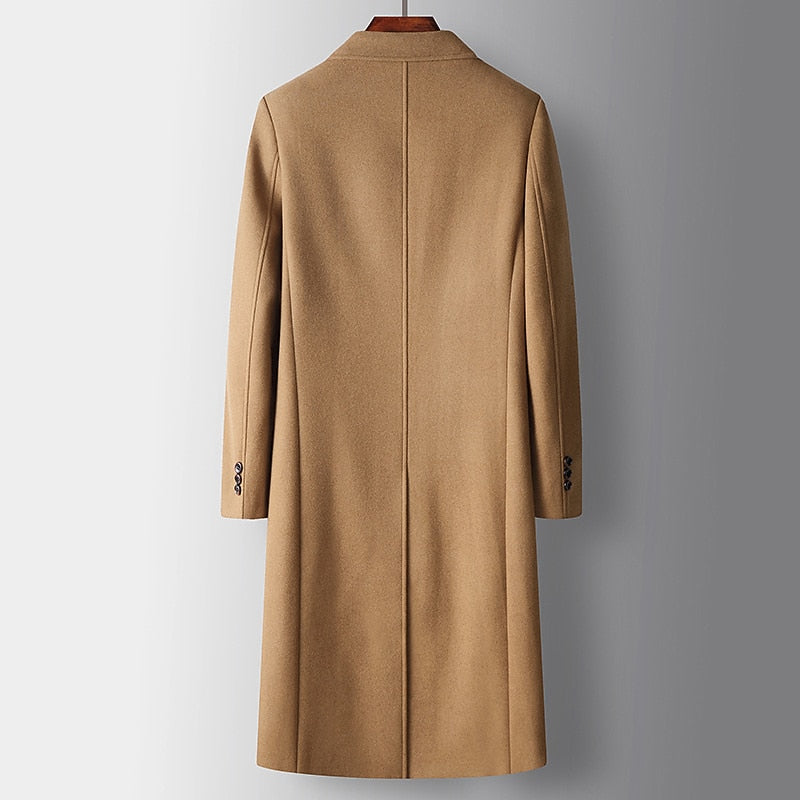 Bertrand | Refined Double-Breasted Camel Overcoat