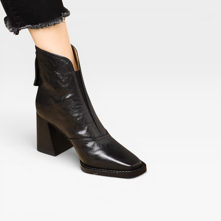 Valentina | Sleek Block Heel Ankle Boots
