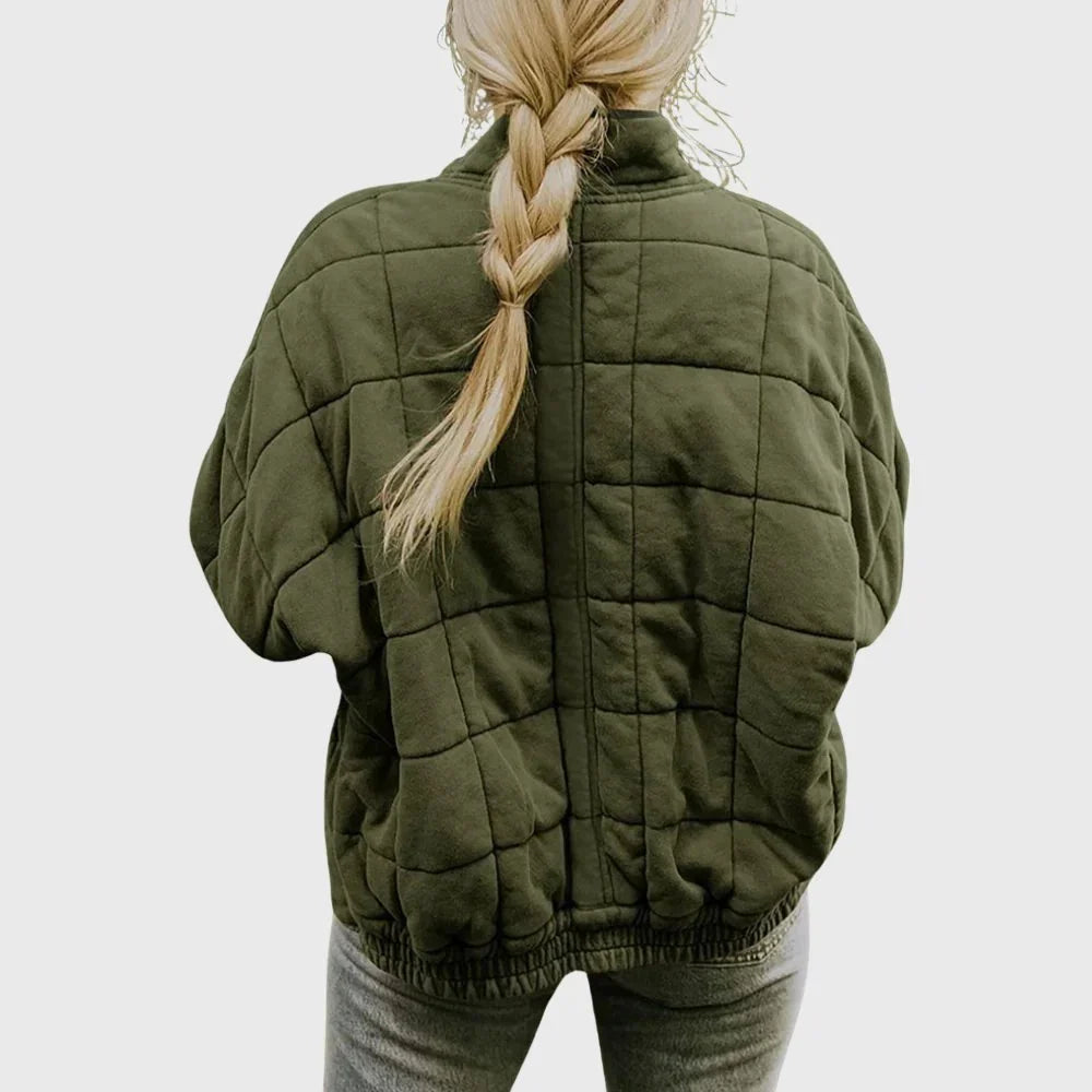 Adeline | Relaxed Oversized Quilted Bomber Jacket