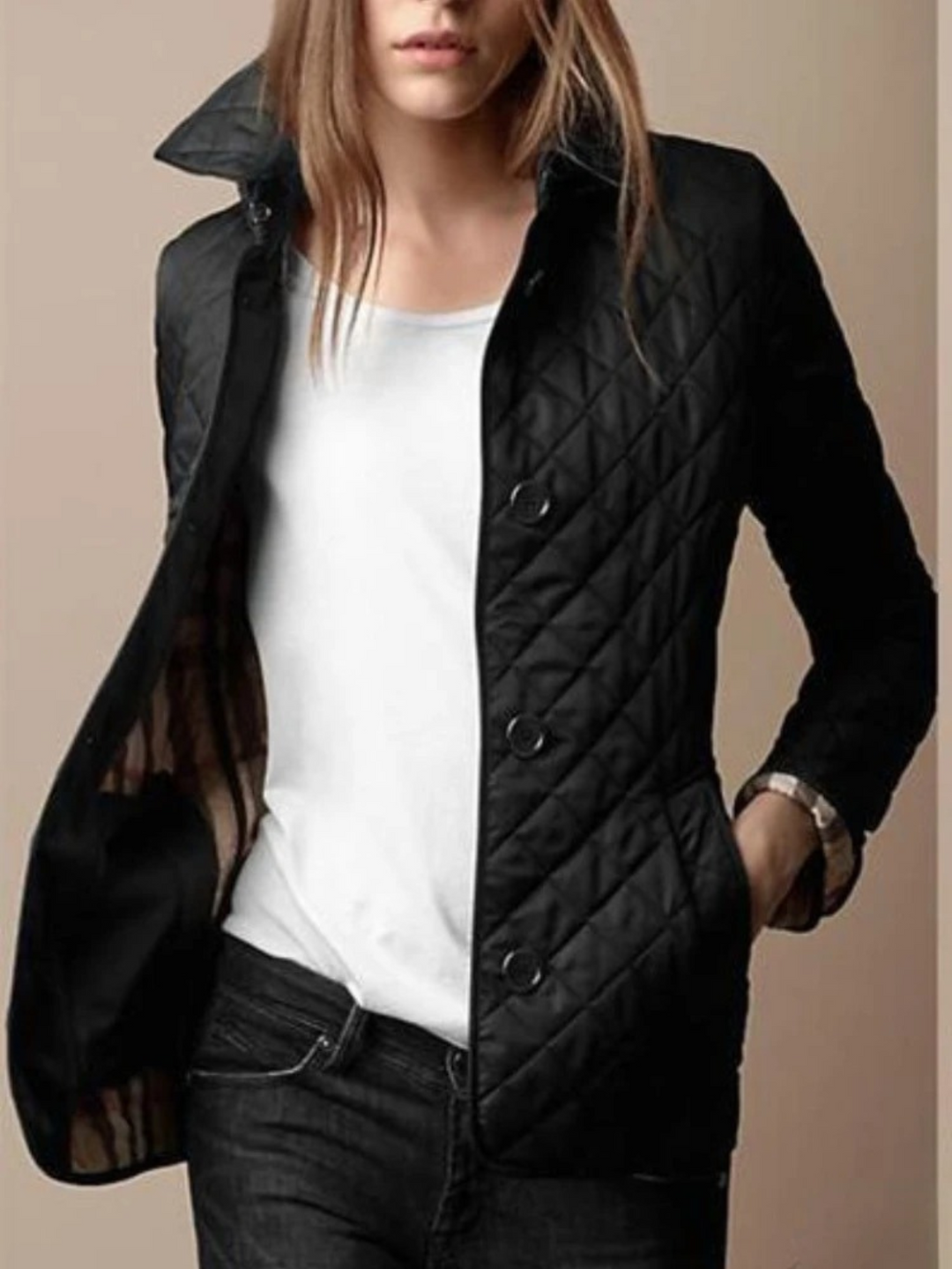 Avery | Chic Leopard Print Quilted Jacket