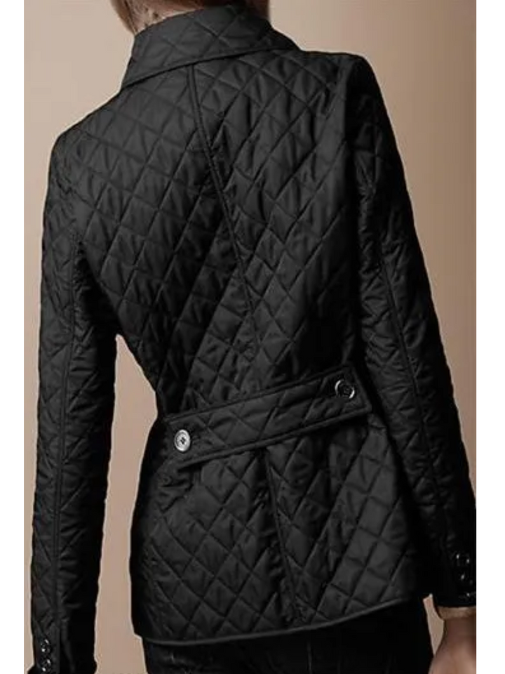 Avery | Chic Leopard Print Quilted Jacket