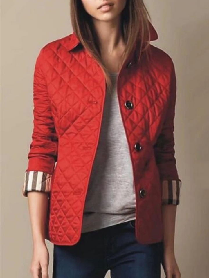 Avery | Chic Leopard Print Quilted Jacket