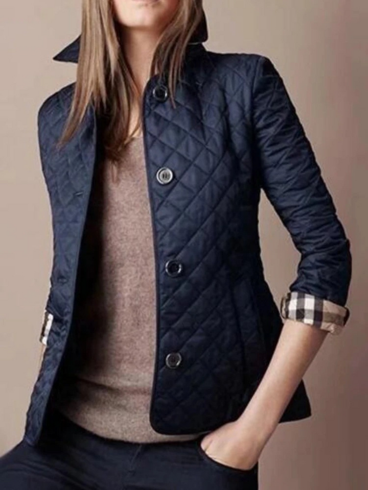 Avery | Chic Leopard Print Quilted Jacket