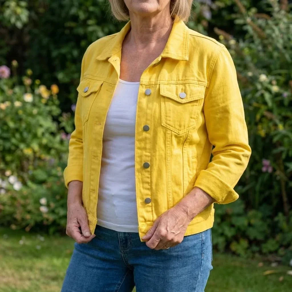 Margot | Effortless Cropped Denim Jacket for Women