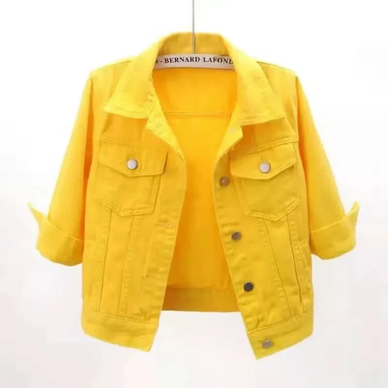 Margot | Effortless Cropped Denim Jacket for Women