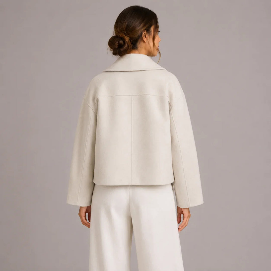 Josephine | Timeless Double-Breasted Cropped Pea Coat