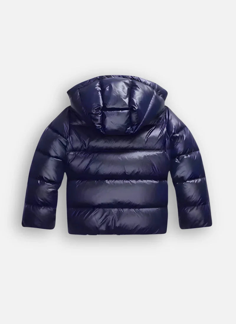 Hazel | Sleek Hooded Puffer Jacket with Glossy Finish
