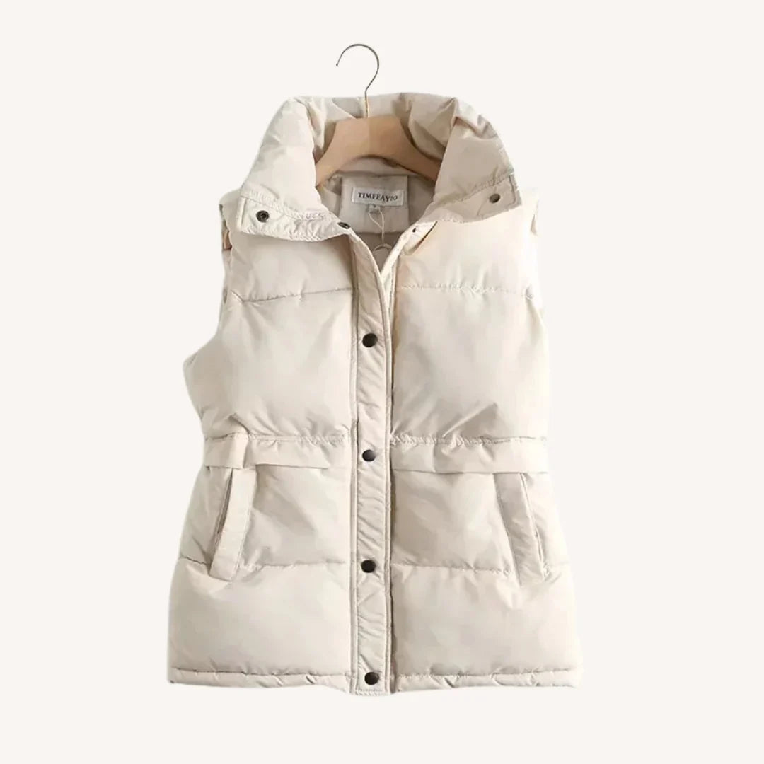 Wren | Cosy Quilted Stand-Collar Puffer Gilet
