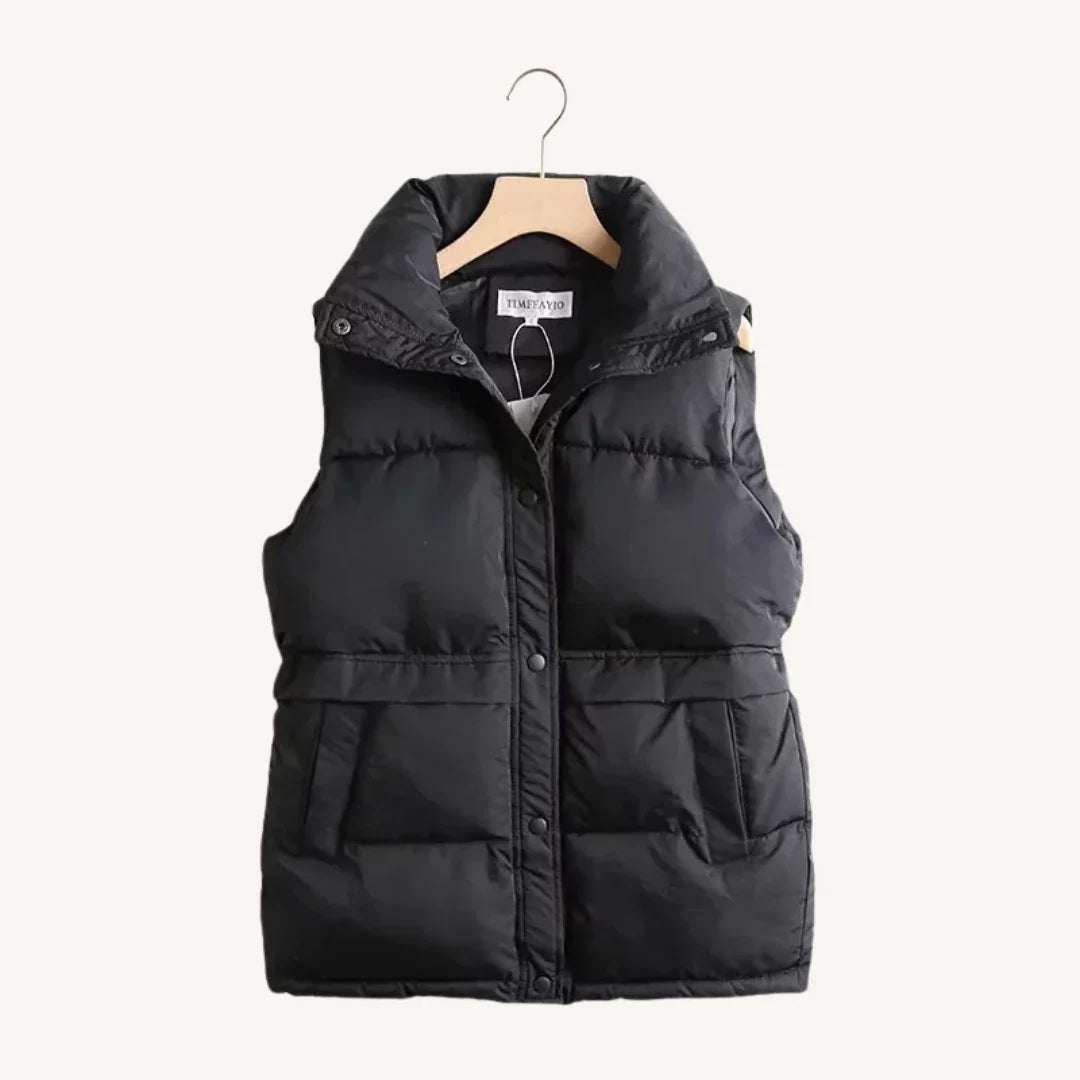 Wren | Cosy Quilted Stand-Collar Puffer Gilet