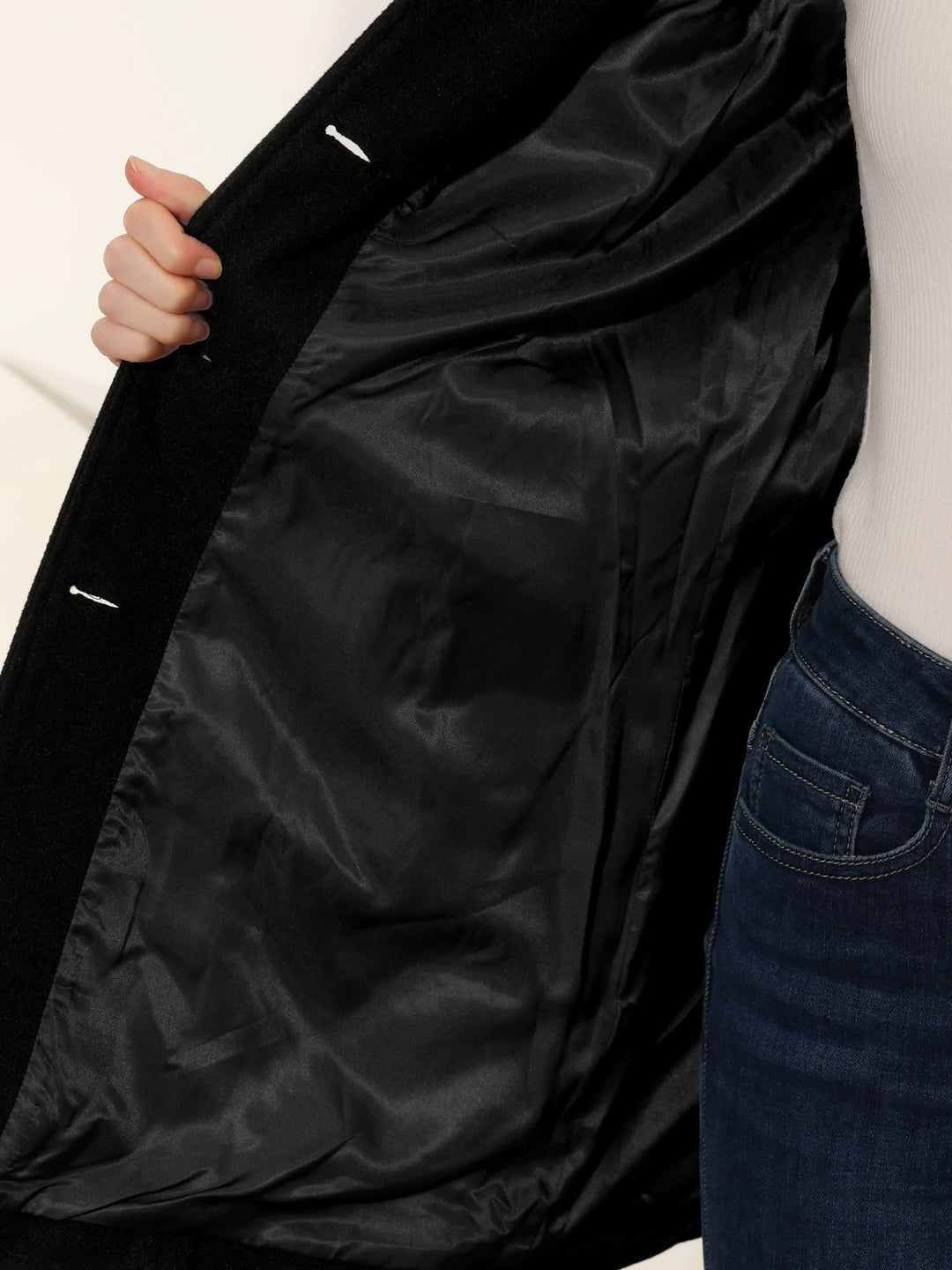 Florence | Polished Fit-and-Flare Wool Coat with Notch Lapel