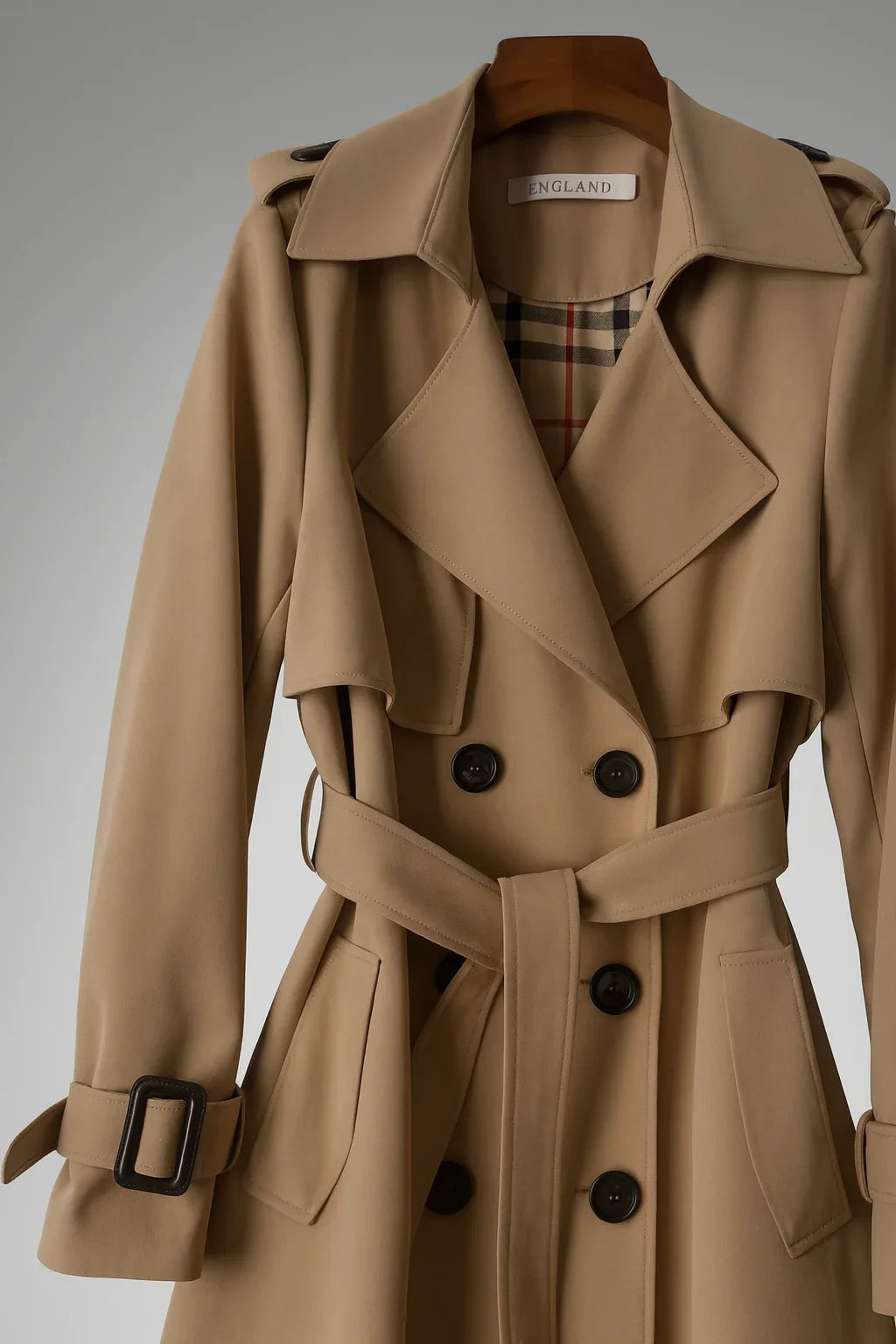 Aurelia | Timeless Double-Breasted Belted Trench Coat