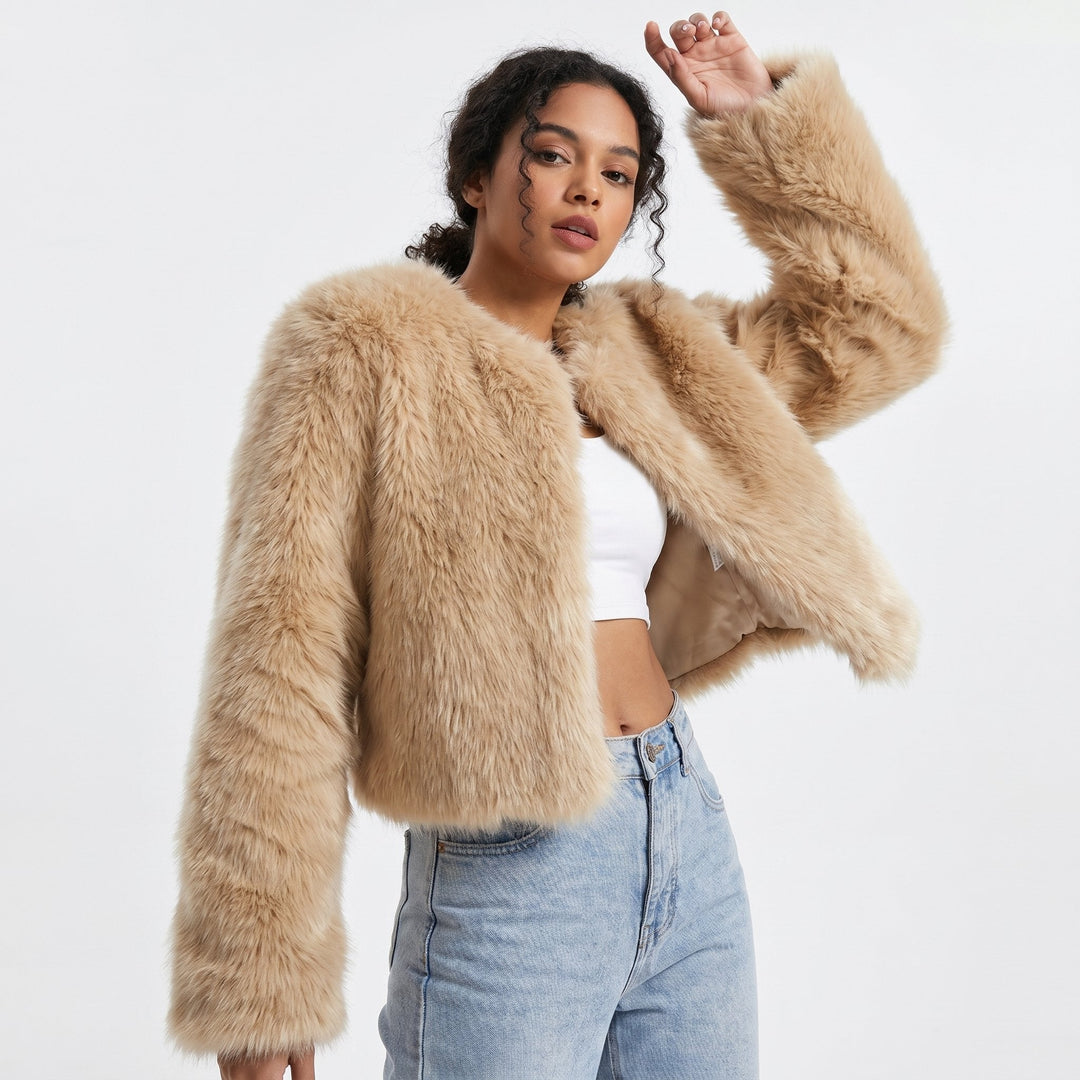 Mia | Cosy Cropped Faux Fur Cardigan