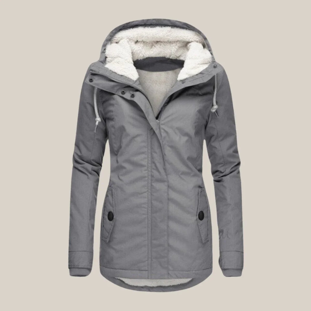 Amara | Cosy Quilted Winter Jacket Drawstring Waist