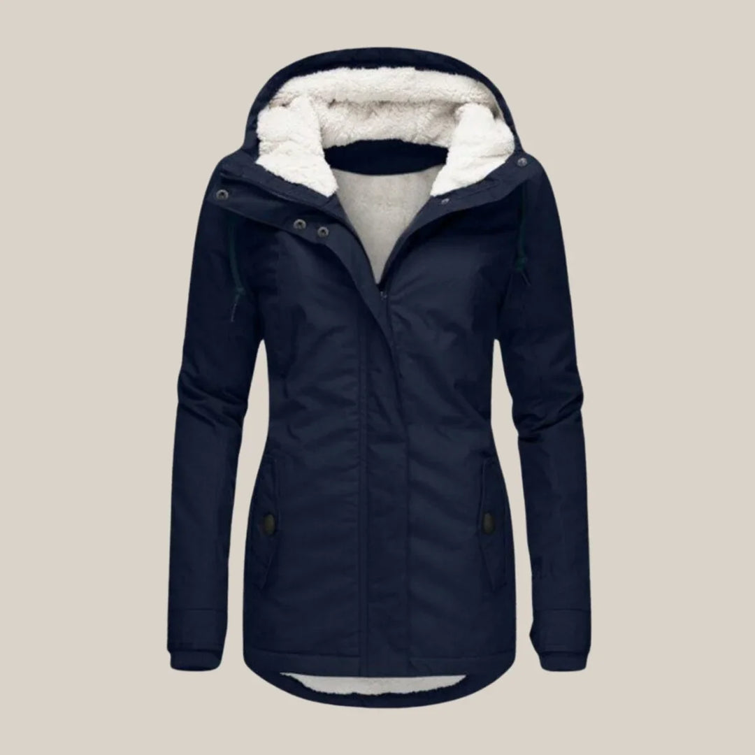 Amara | Cosy Quilted Winter Jacket Drawstring Waist