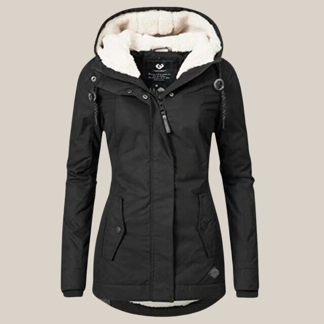 Amara | Cosy Quilted Winter Jacket Drawstring Waist