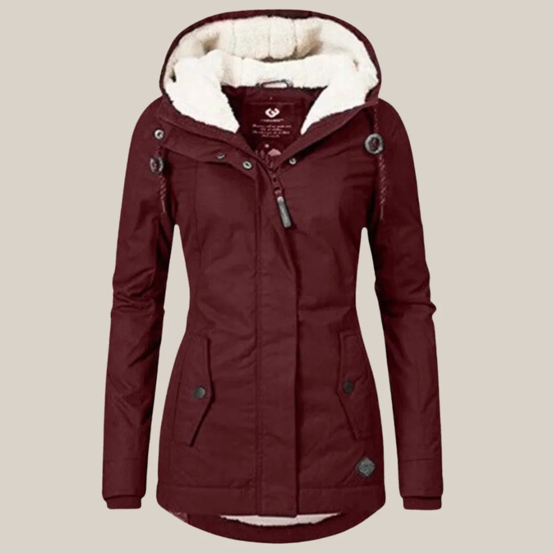 Amara | Cosy Quilted Winter Jacket Drawstring Waist
