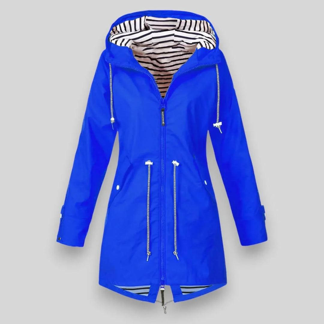 Noor | Sleek Waterproof Hooded Jacket Drawstring Waist