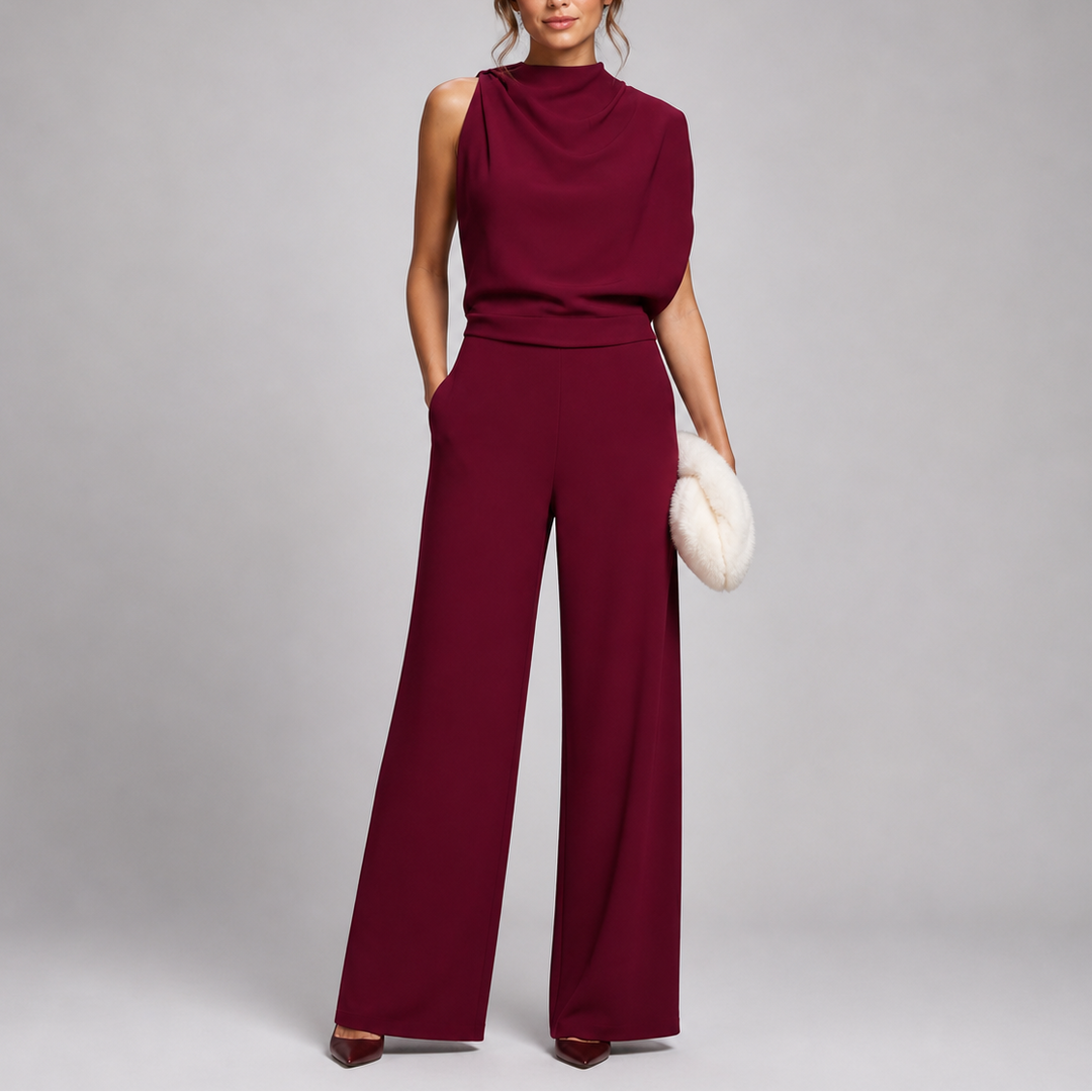 Tallulah | Modern Sleeveless Wide Leg Jumpsuit for Women